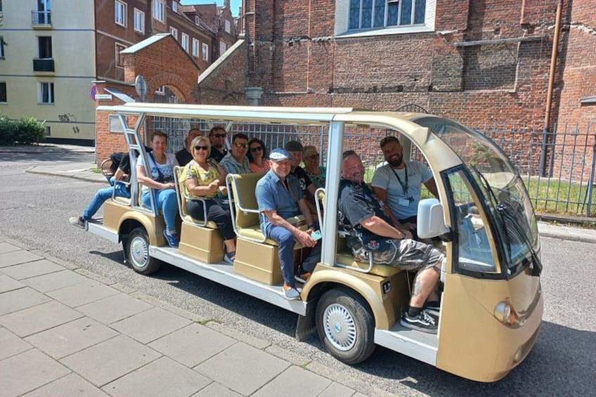 Gdańsk: City Sightseeing Tour by Buggy/Golf Cart LIVE GUIDED 1H 4