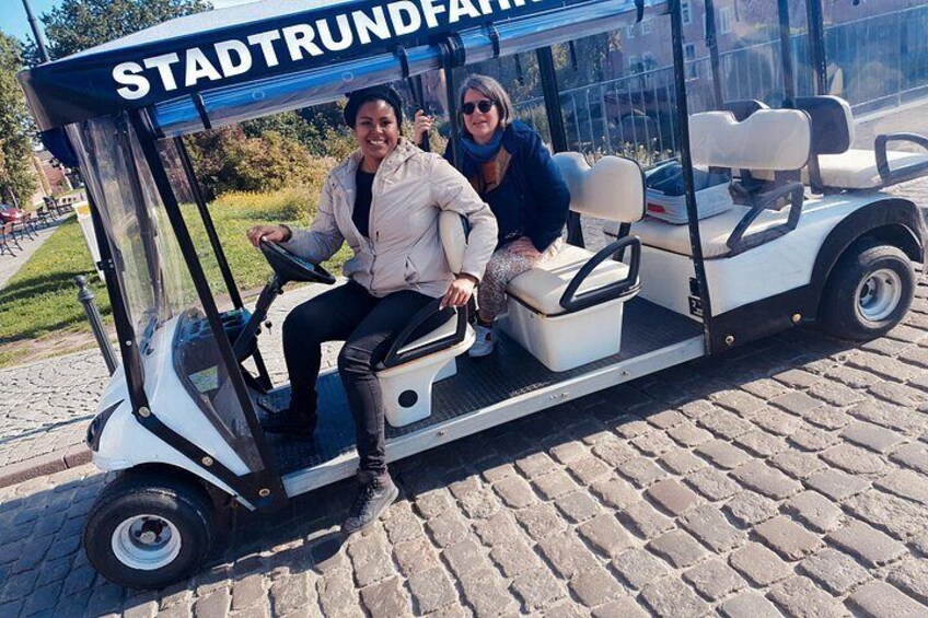 Gdańsk: City Sightseeing Tour by Buggy/Golf Cart LIVE GUIDED 1H 5