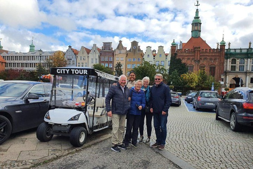 Gdańsk: City Sightseeing Tour by Buggy/Golf Cart LIVE GUIDED 1H 3