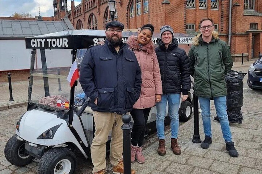 Gdańsk: City Sightseeing Tour by Buggy/Golf Cart LIVE GUIDED 1H 4