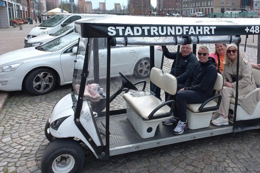 Gdańsk: City Sightseeing Tour by Buggy/Golf Cart LIVE GUIDED 1H 5