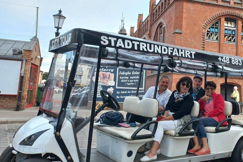 Gdańsk: City Sightseeing Tour by Buggy/Golf Cart LIVE GUIDED 1H 4