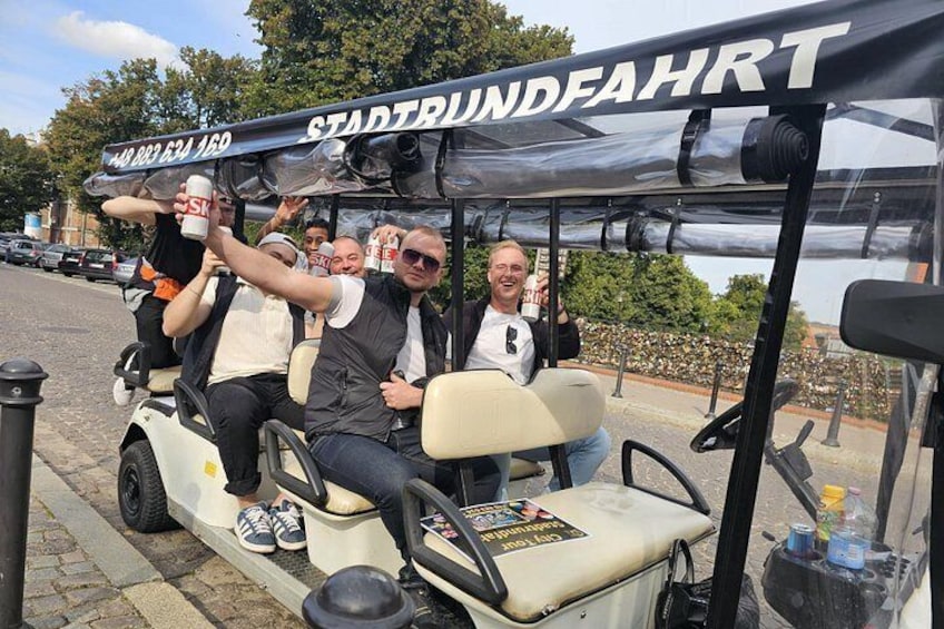Gdańsk: City Sightseeing Tour by Buggy/Golf Cart LIVE GUIDED 1H 2