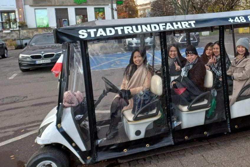 Gdańsk: City Sightseeing Tour by Buggy/Golf Cart LIVE GUIDED 1H 2