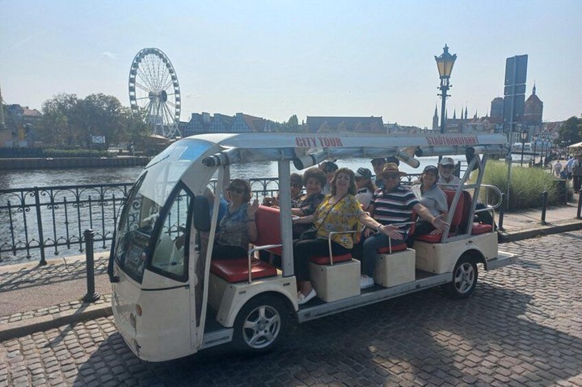 Gdańsk: City Sightseeing Tour by Buggy/Golf Cart LIVE GUIDED 1H 3