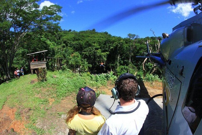 Heli-Ziplining Adventure in Fiji 2