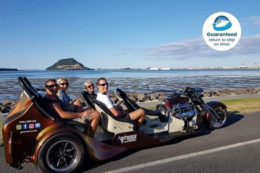 TAURANGA SHORE EXCURSION: V8 TRIKE - 1.5 hour City OR Scenic Tour 1