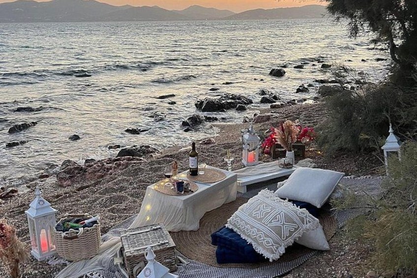 Sunset picnic in Paros 1