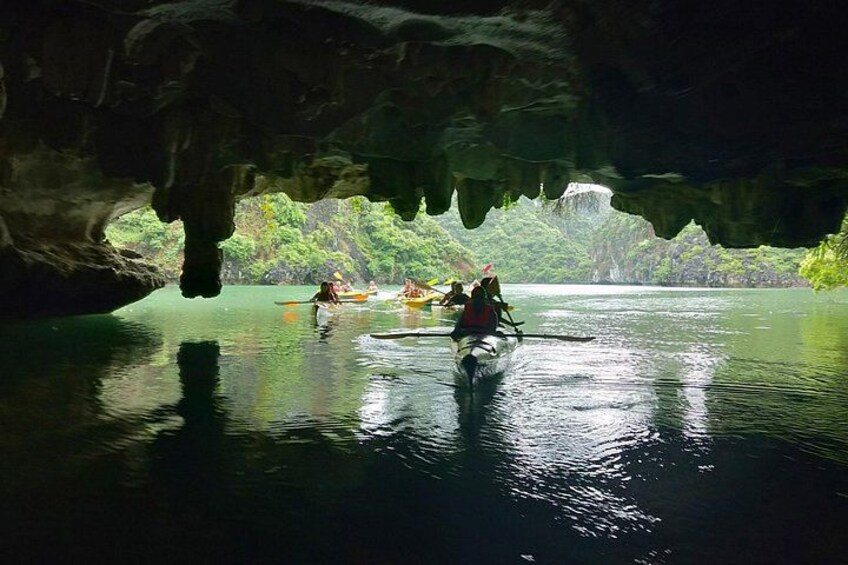 kayaking through Bat cave 2