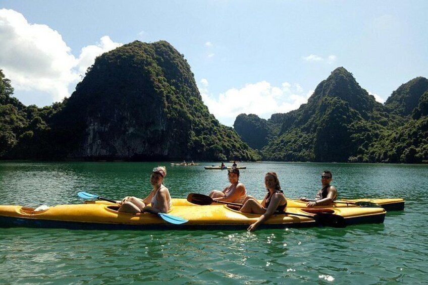 kayaking in calm lagoon 2