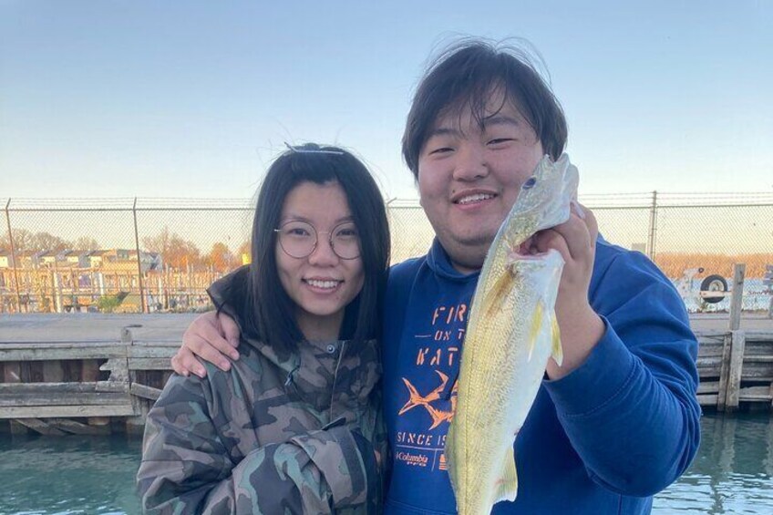 Fall walleye from the Detroit River @ Wyandotte MI.