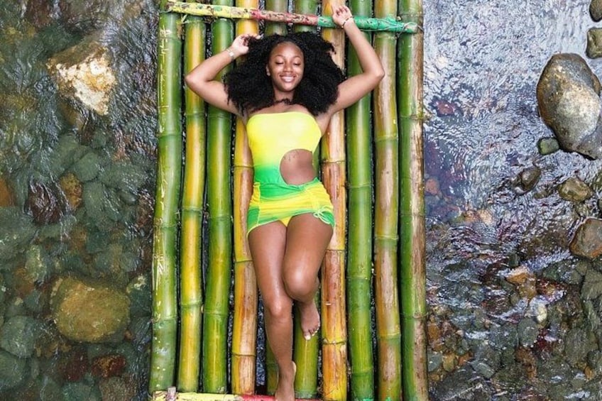 Bamboo Rafting Adventure with Limestone Massage from Montego Bay 5