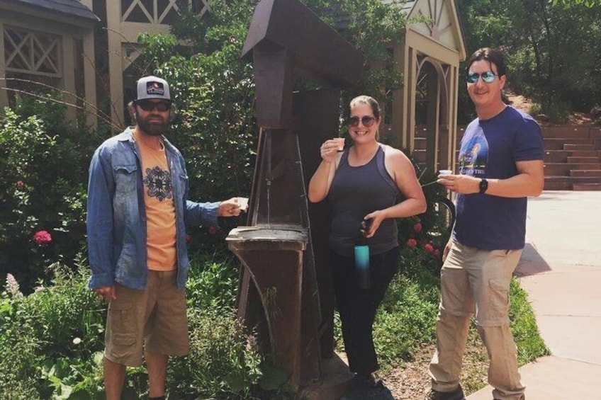 Mineral water tasting in Manitou Springs. 3