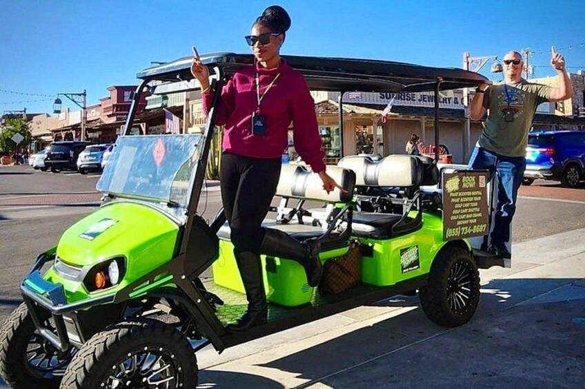 1.5 Hour Stretch Limo Golf Cart Tour, Ultimate Old Town Exploration 5