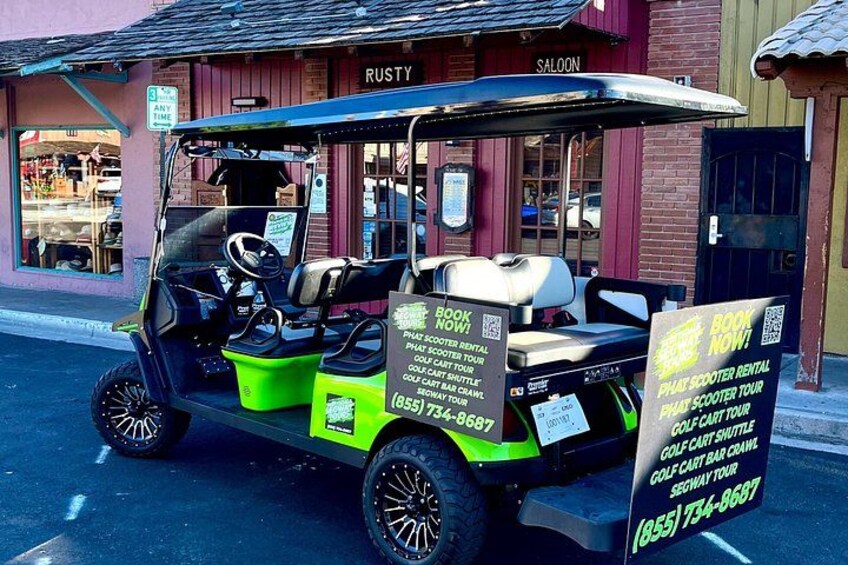 1.5 Hour Stretch Limo Golf Cart Tour, Ultimate Old Town Exploration 2