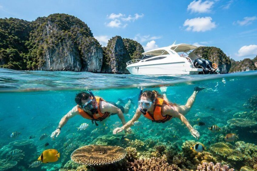 Phi Phi, Maya Bay & Khai Speedboat Tour with Park Fees Included 4
