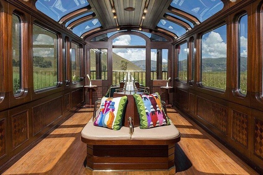 Vistadome train to Machu Picchu, 2