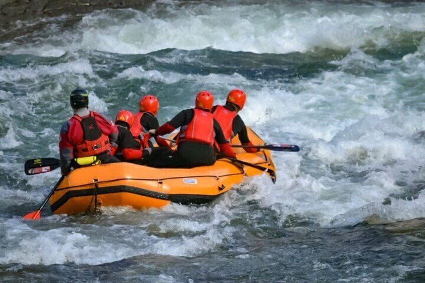 Rafting on Brembo River.