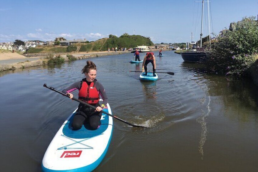 Stand Up Paddle Boarding Journey Down Bude Canal