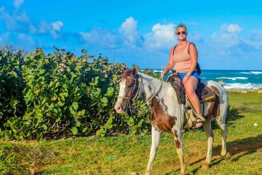 Half-Day Tour 2-in-1, Redonda Mountain & Horseback Riding Tour in Macao Beach