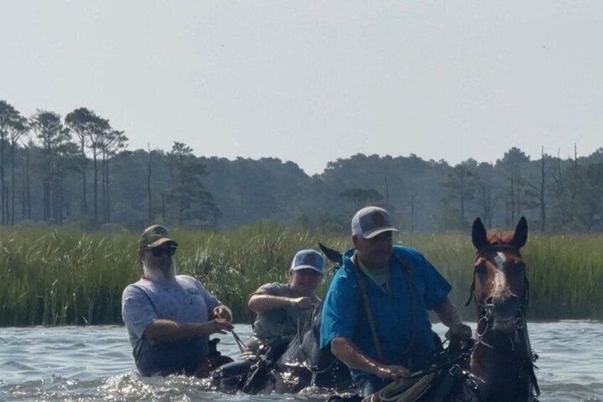 Chincoteague Pony Swim Kayak Tour 2027 - front row Pony Swim Seat 2