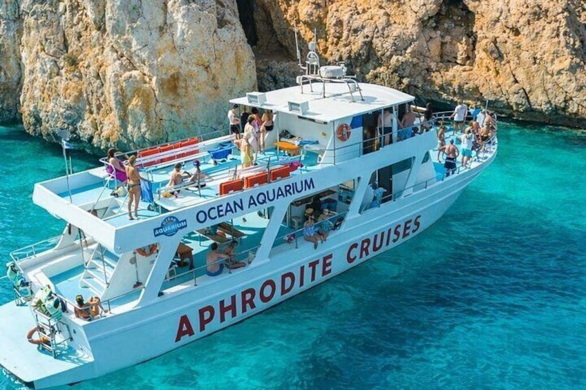 From Protaras: Turtle Cove & Blue Lagoon Cruise 2