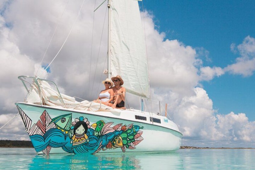 Private sailing tour of Bacalar Lagoon 1
