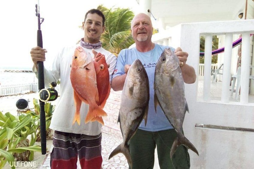 Big catch of the day time to make some beach barbecue! 2