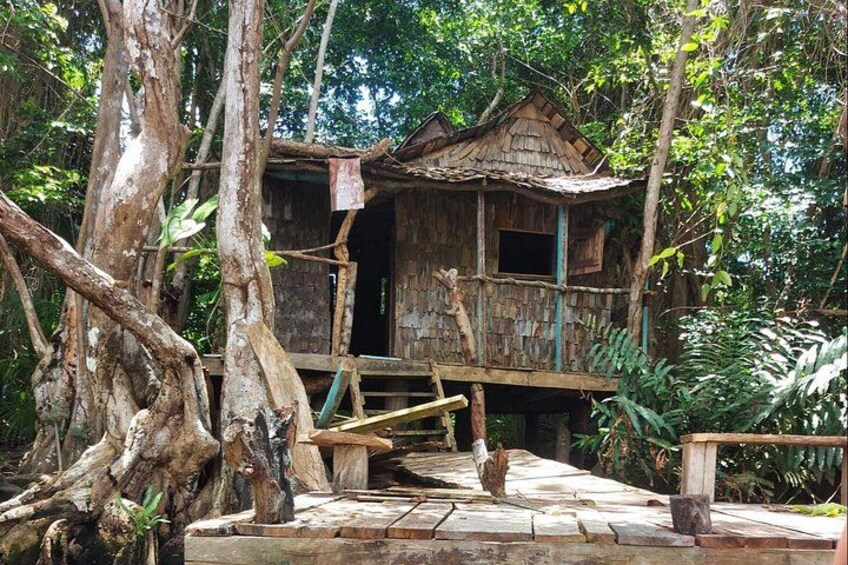 Historical structures lining the river ride. 3