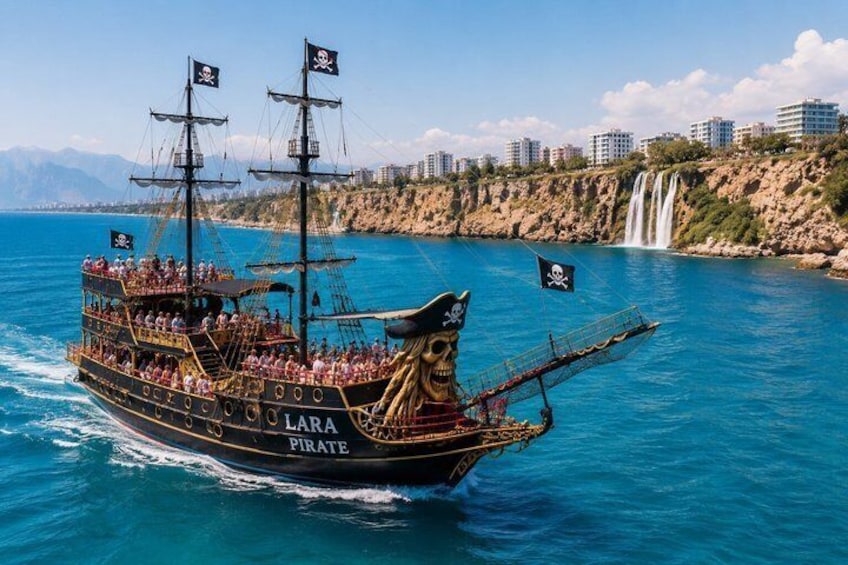 Antalya Lara Pirate Boat Trip w/Soft Drinks, Lunch & Pickup 1