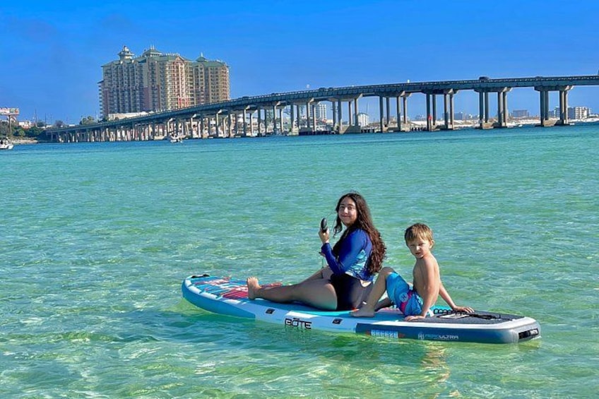 Destin Private Chartered Slide Pontoon Boat Up to 6 Guests 3