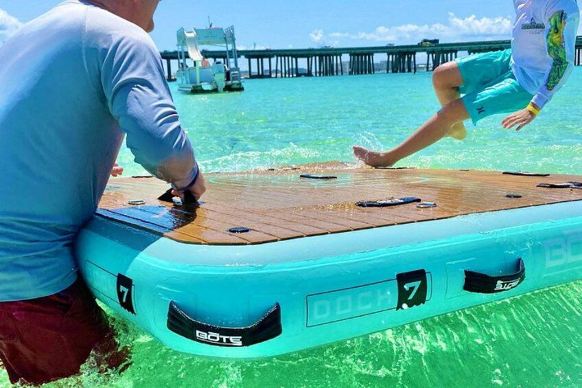 Destin Private Chartered Slide Pontoon Boat Up to 6 Guests 2