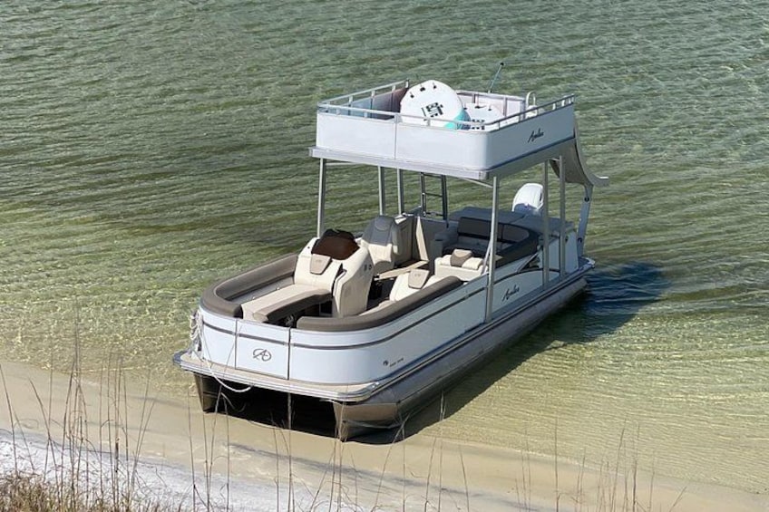Destin Private Chartered Slide Pontoon Boat Up to 6 Guests 4