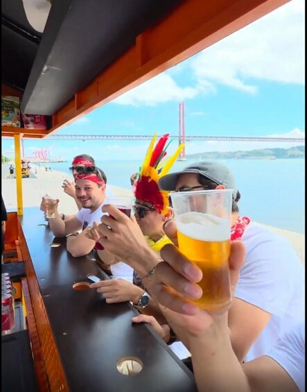 Picture 1 for Activity 1-Hour Beer, Sangria or Prosecco Bike Tour in Lisbon 4