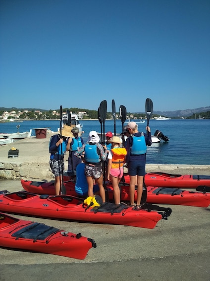 Picture 1 for Activity Lumbarda: Half-Day Kayaking and History with Wine delight 5