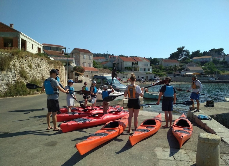 Picture 3 for Activity Lumbarda: Half-Day Kayaking and History with Wine delight 4