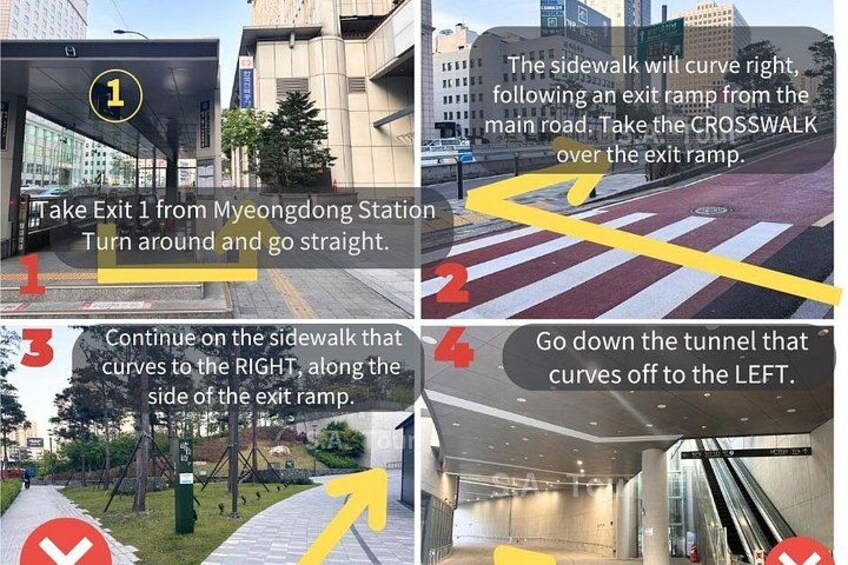 Myeongdong pickup location directions (1) 2
