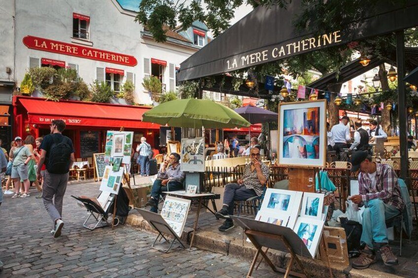 Get to visit the Artists' corner (Place du Tertre) 2