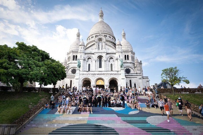 Sacré-Coeur, symbol of Montmartre. We finish the tour front of it and the best view in town ! 2