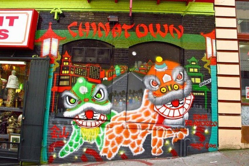 You will walk by this mural on your tour 3