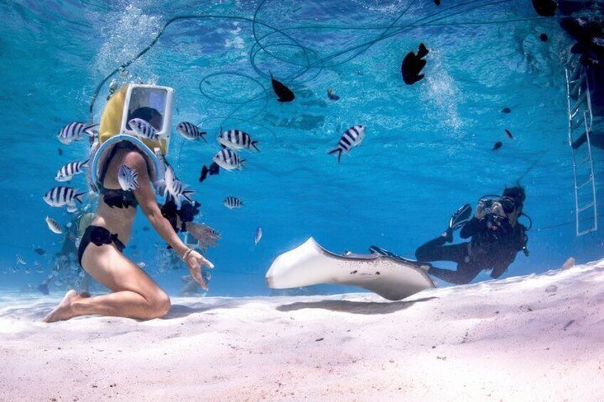 Helmet Diving Bora Bora – Underwater Walk with Aqua Safari 1