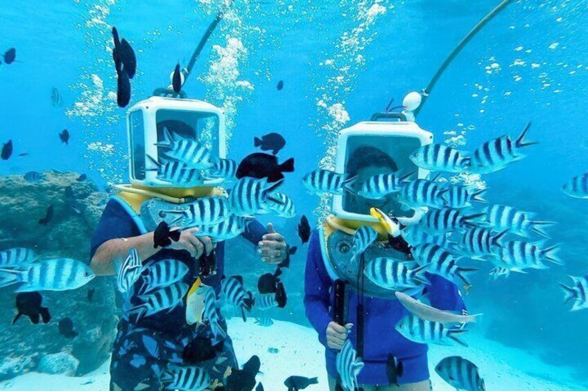 Helmet Diving Bora Bora – Underwater Walk with Aqua Safari 4