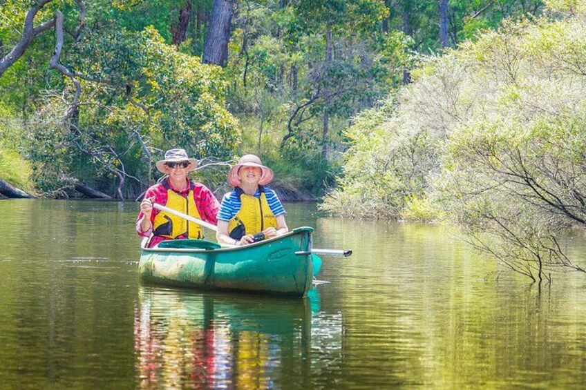 Safe and tranquil canoeing on the Margaret River. 2