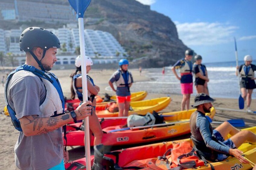 Kayaking Adventure Route with Snorkeling in Mogan Caves 3