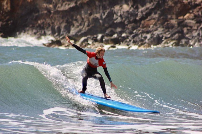 First wave, first smile - a perfect surf lesson for beginners in Madeira 2