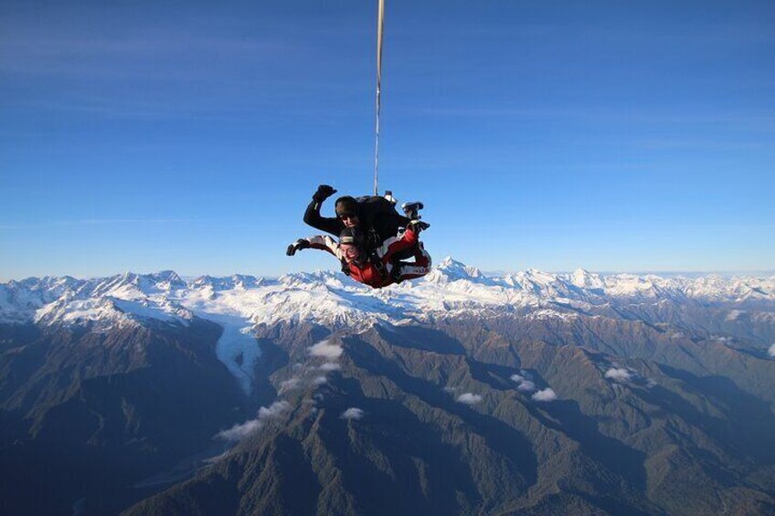 Tandem Skydive 10,000ft from Franz Josef