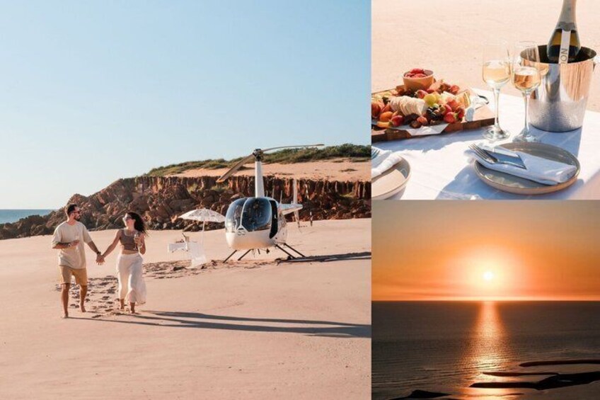 Broome: Private Romantic Helicopter Flight with Beach Picnic 1
