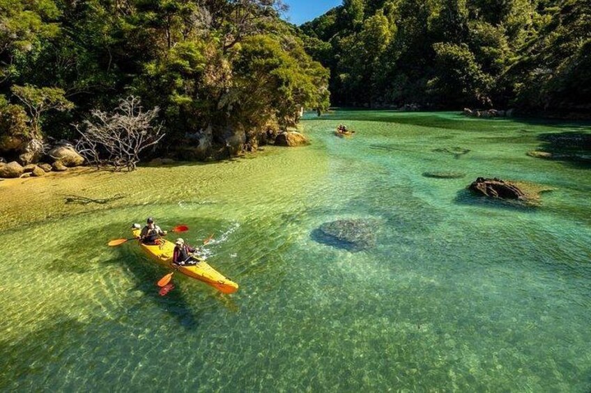 Abel Tasman Kayaks Exploring Lagoons 4