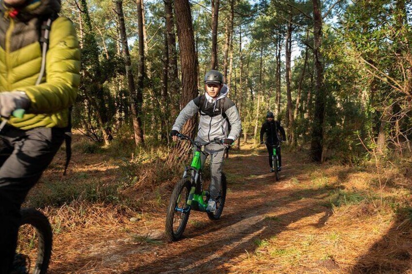 Leisure ride on an electric scooter