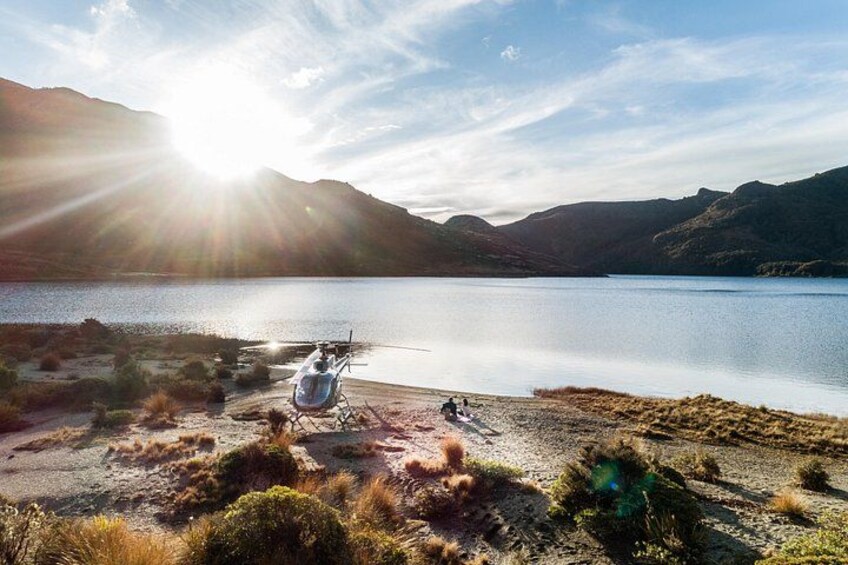Land beside a remote, hidden alpine lake in the Kahurangi National Park 1